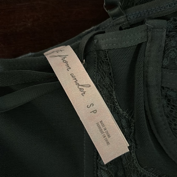 NWT Urban Outfitters Out from Under Small Dark Green Emerald Modern Love Corset - Picture 3 of 5